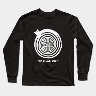 White Hypnoticat Long Sleeve T-Shirt